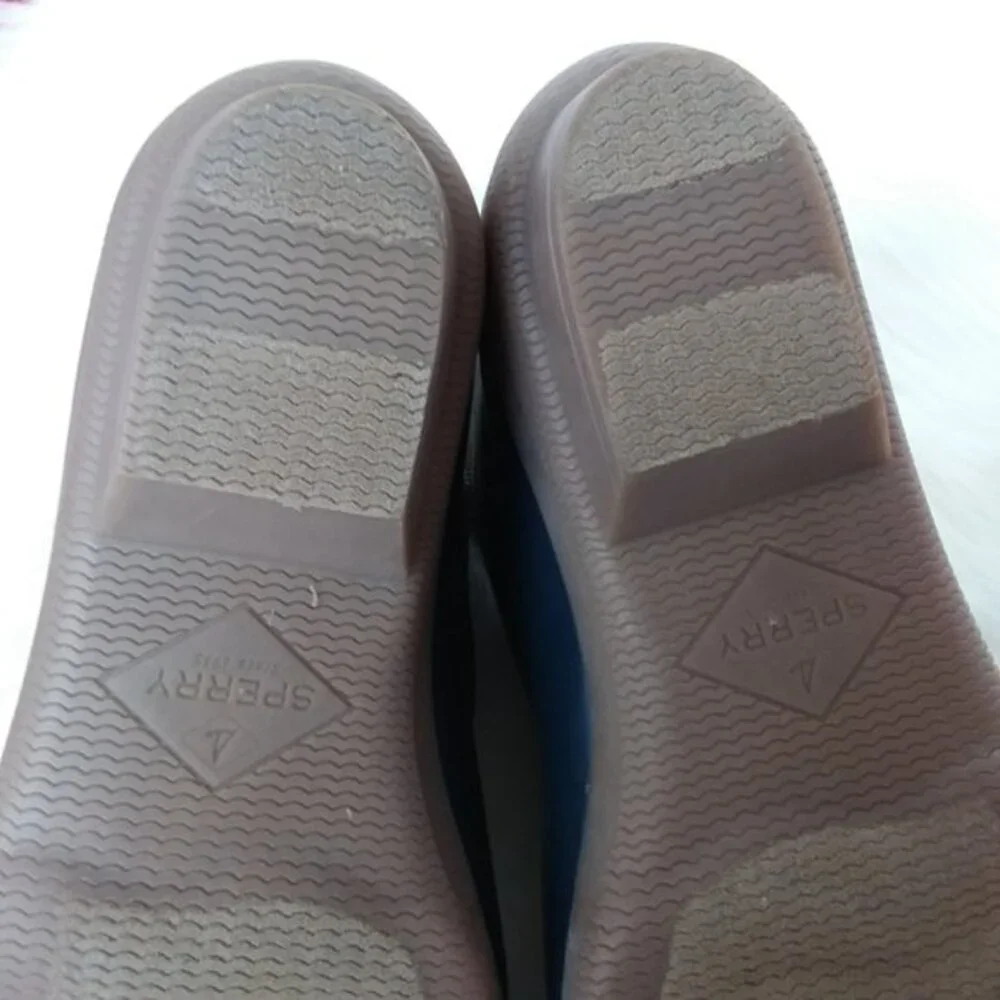 Sperry Waterproof Rubber Outdoor Rain Duck Boots Blue Gray 8